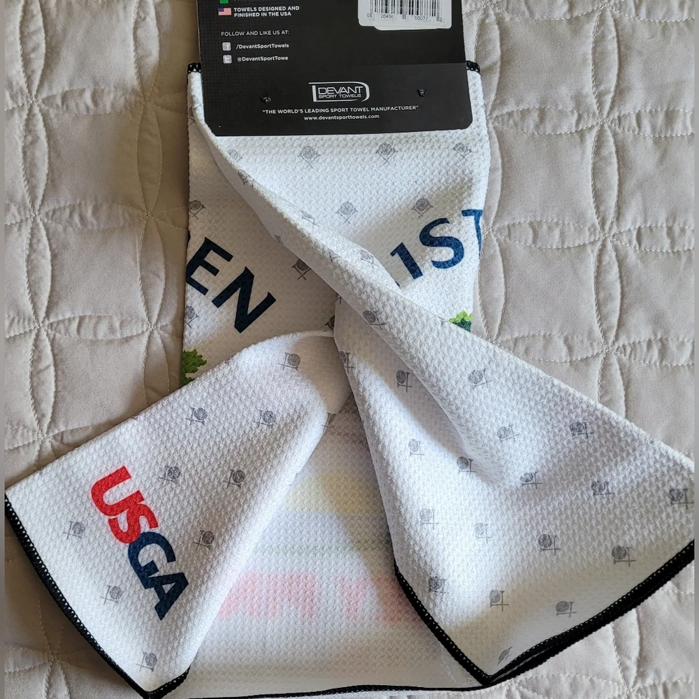 Devant Golf Sports Towel 121 US Open Torrey Pines Logo USGA Waffle Textured New - Picture 5 of 6